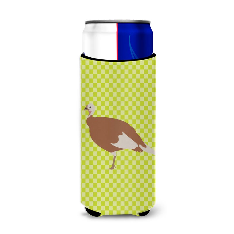 Caroline's Treasures ""Caroline's Treasures Jersey Buff Turkey Hen Green Decorative Can Hugger  Slim  Multicolor""