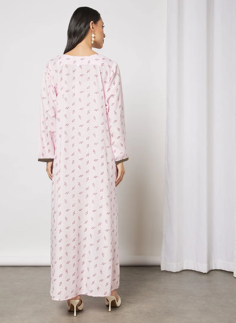 HANA & SARA Printed Cotton Jalabiya