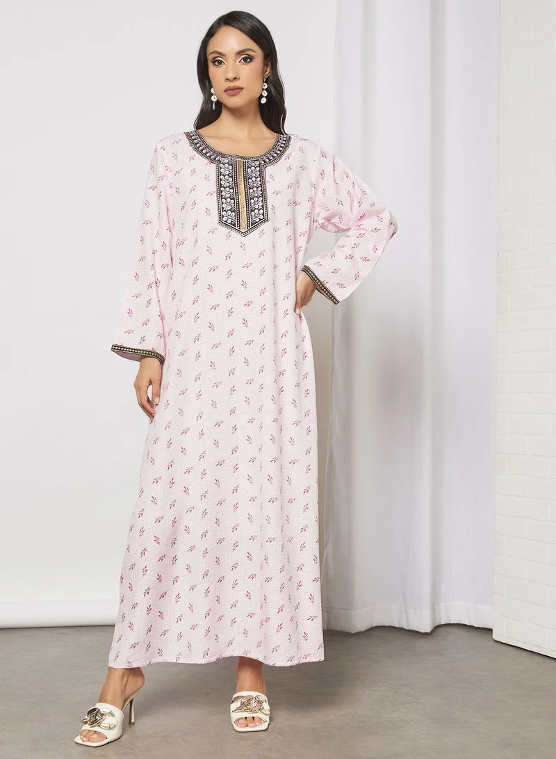HANA & SARA Printed Cotton Jalabiya