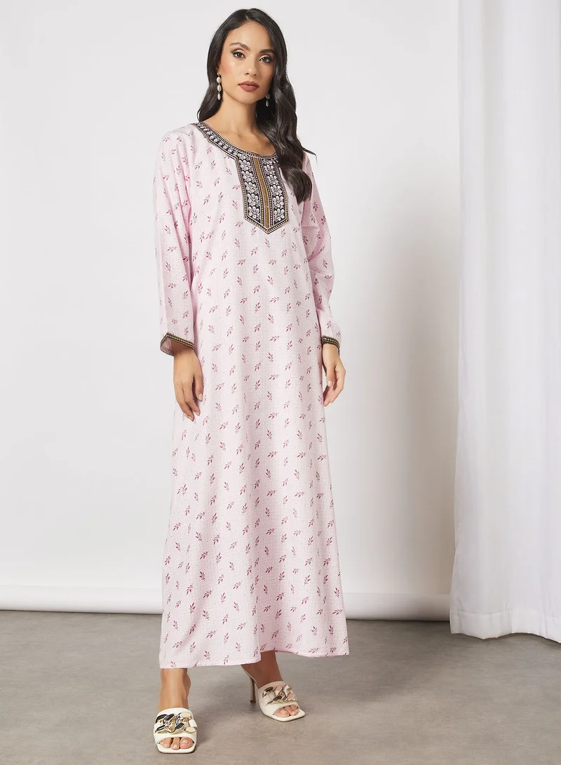 HANA & SARA Printed Cotton Jalabiya