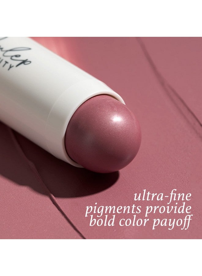 Julep Skip The Brush Cream To Powder Blush Stick Muted Mauve Blendable And Buildable Color 2In1 Blush And Lip Makeup Stick - Image 4