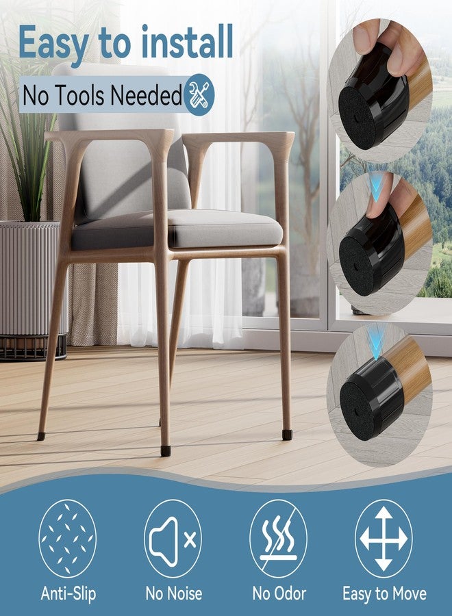 Violibar 24PCS Extra Small Silicone Chair Leg Floor Protectors for Hardwood Floors, Thicken Rubber Chair Leg Cap Covers, Non Slip Furniture Leg Pads to Protect Wood Tile Floors from Scratches and Reduce Noise - Image 4