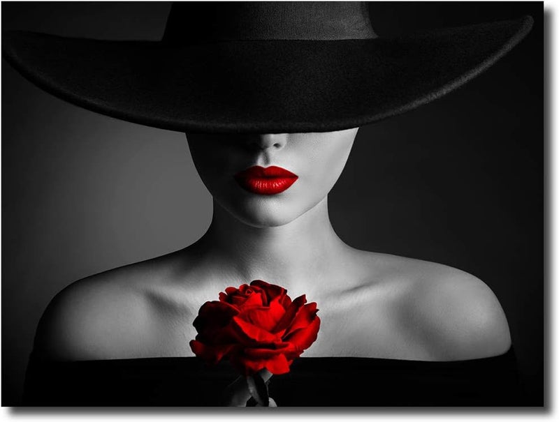 Paimuni Elegant Woman Canvas Wall Art - Image 1