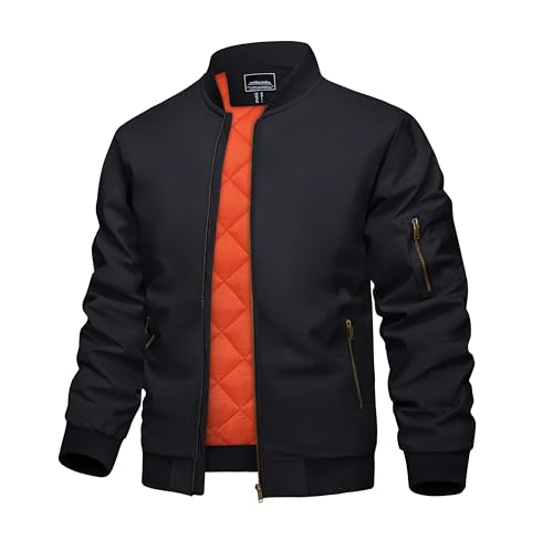 KEFITEVD Men's Jacket Windproof Bomber Jackets Fall Winter Windbreakers Coats Military Quilted Jackets Mens Winter Coats - Image 1
