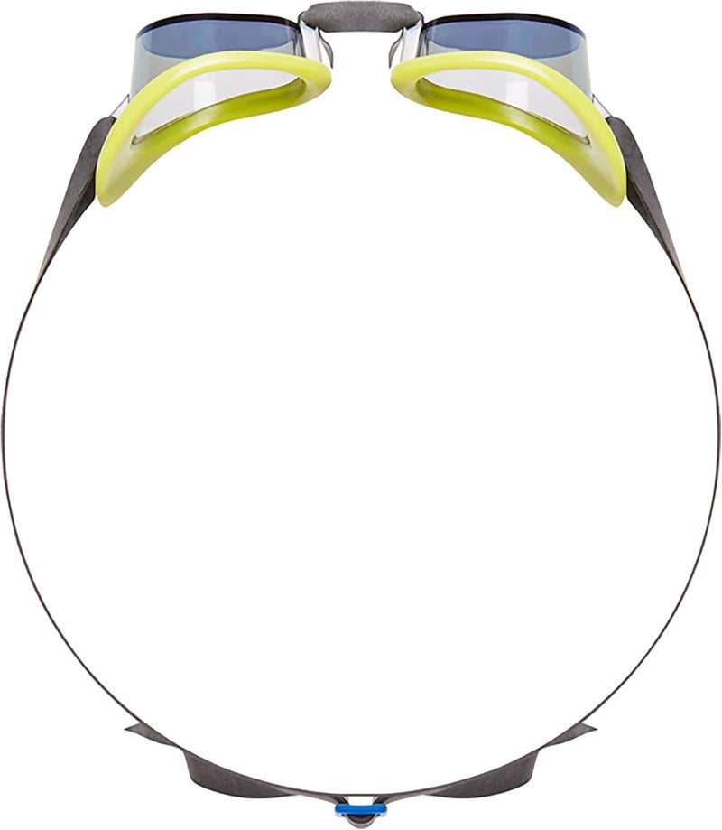 TYR Adult Socket Rockets 2.0 Mirrored Swimming Goggles - Red/Fluorescent Yellow/Black - Image 2