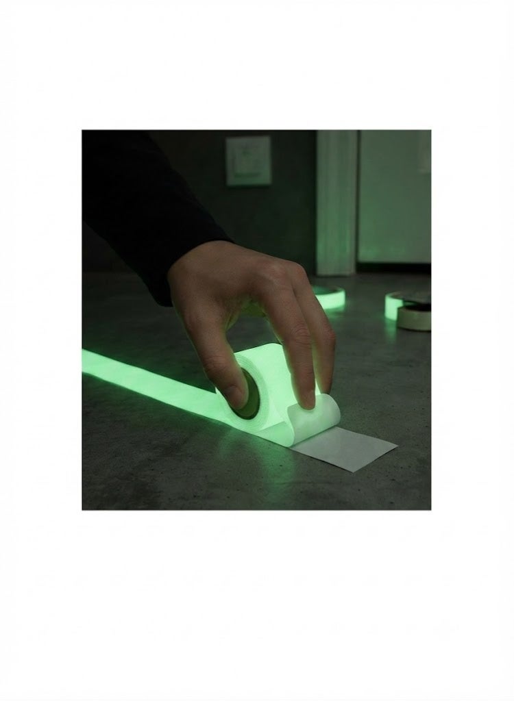 HOMCA Luminous tape glow in the dark self-adhesive, removable, waterproof 5m×20mm - Image 3