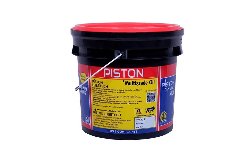 PISTON 15W-40 API CI4 PLUS Synthetic Breed Engine Oil For Car, Truck & Tractor (5 L) - Image 2