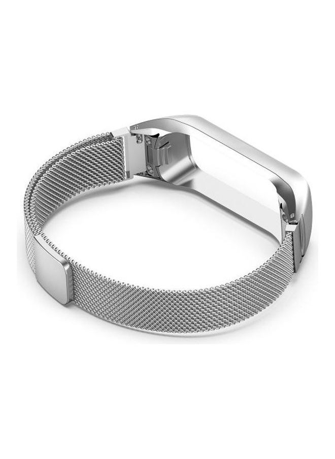 NIBEMINENT - For Samsung Galaxy Fit 2 SM-R220 Milanese Replacement Strap Watchband Silver - Image 1