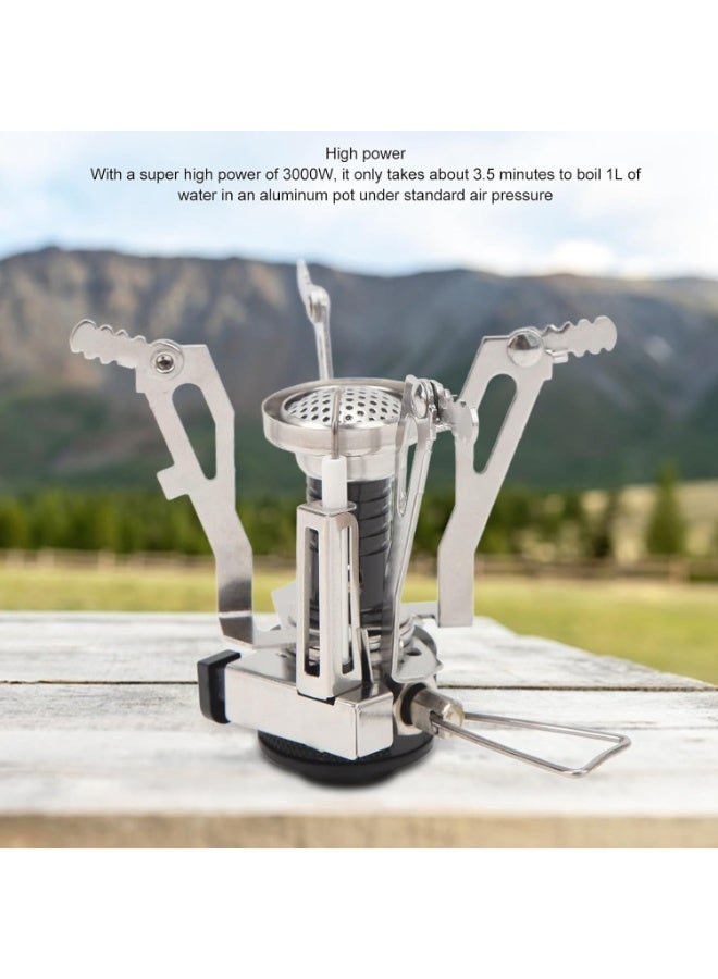 DLC Pocket Stove - Portable Camping Stove - Small Backpack Camp Single Burner, Black - Image 4