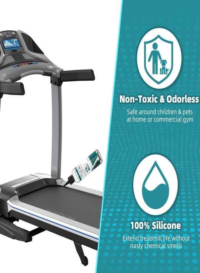 CCGeass Treadmill Belt Lubricant, 8.4 Ounce 100% Silicone Treadmill Lube High-Temperature Resistant Stable Non-Toxic Odorless Lubricant, with Application Tubes and Precision Screw Caps 500CS - Image 3