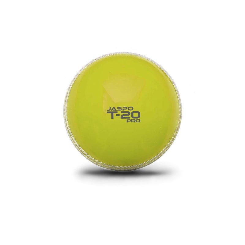 jaspo T-20 Pro PVC Soft Cricket Balls (Neon Yellow, 110 Gm) - Pack of 3 Standard Size - Image 2