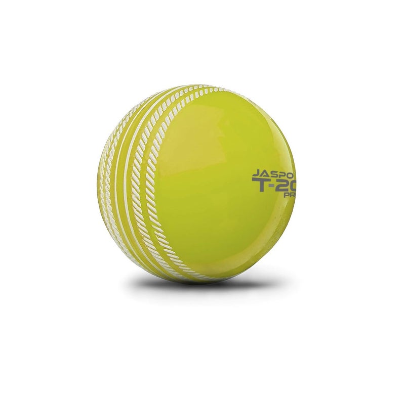 jaspo T-20 Pro PVC Soft Cricket Balls (Neon Yellow, 110 Gm) - Pack of 3 Standard Size - Image 3