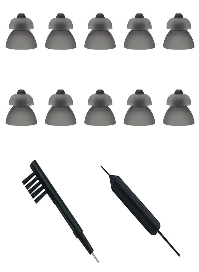 Anico Smokey Power Domes Closed Ear Tips 4.0 for Phonak Marvel Hearing Aids with Cleaning Tools Brush Cleaner and Carry Case (Large) - Image 1