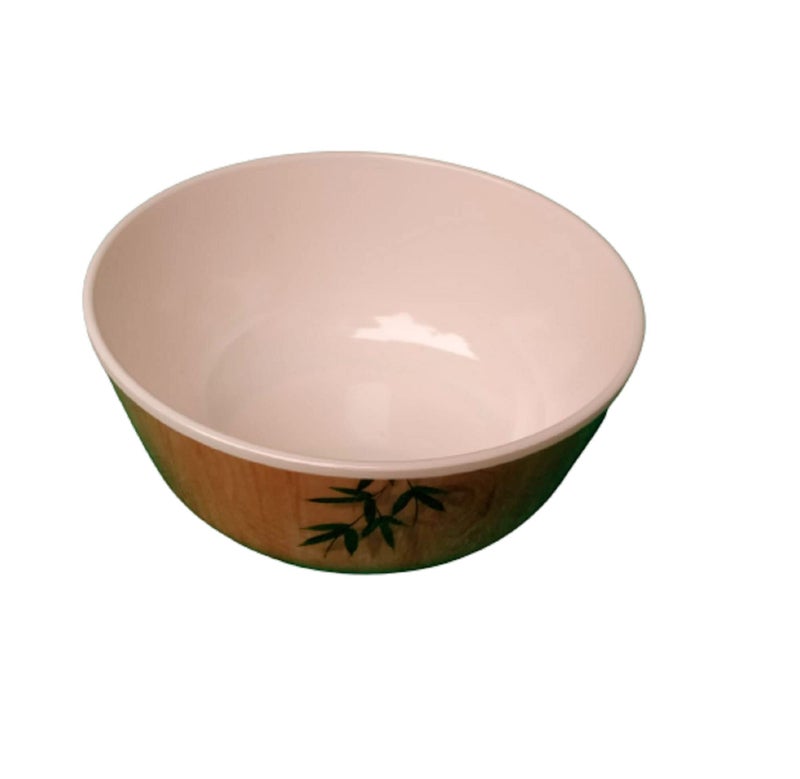 Servewell Melamine Round Serving Veg Bowl/Katori,Glossy,Set of 6,Bamboo Delite,180 ml - Image 4