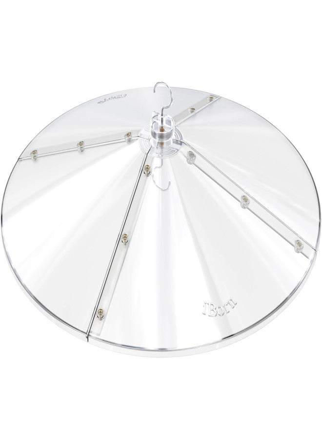 iBorn Baffles for Bird Feeders, 19.5” Oversized Squirrel Guard Baffle, Squirrel Defender, Full Protection for Hummingbird Feeders for Outdoors, Chew-Proof PC, Pack of 1, Transparent - Image 1