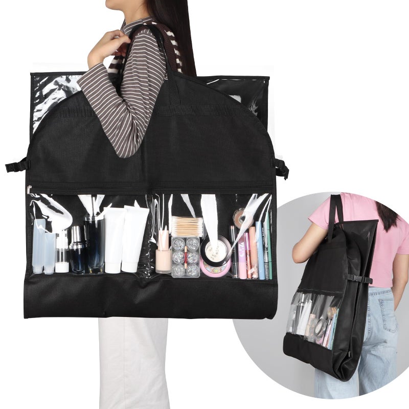 Zilink Clear Garment Bag for Teen Girls & Boys Dance Bags for Dancers Dance Costume Garment Bag for Teenagers with Zip Pockets for Competition Theatre Cheer Horse Shows - Image 5