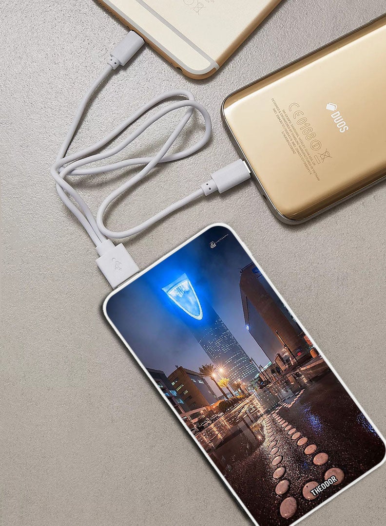 Theodor 10,000 mAh Super Fast Charging Ultra Compact Power Bank with Quick Charge & Power Delivery, Portable Charger For iPhone and Android Kingdom Tower - Image 2
