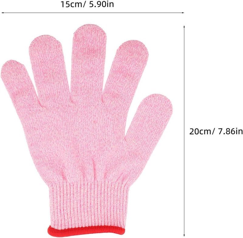 Garneck Level 5 Cut Resistant Work Gloves, Protective Gardening and Crafting Gloves, Pink Small Size, 2 Pairs for Labor Class and Outdoor Activities - Image 2