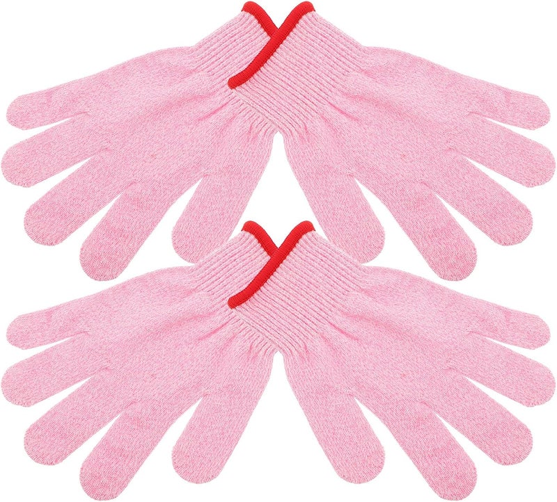 Garneck Level 5 Cut Resistant Work Gloves, Protective Gardening and Crafting Gloves, Pink Small Size, 2 Pairs for Labor Class and Outdoor Activities - Image 1