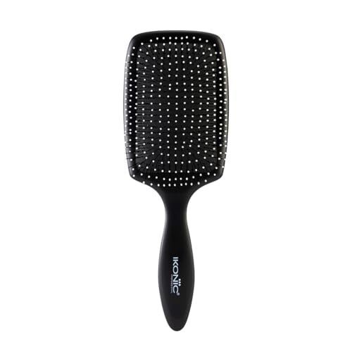 Ikonic Professional Supremo Paddle Hair Brush with IntelliFlex Bristles & Anti-Slip Handle for Gentle Detangling, Salon/Personal Grooming, Straightening, Smoothing, Styling - Men & Women, - Image 1