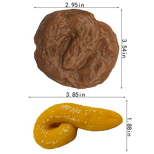 PPXMEEUDC Different Shapes Fake Poo Fake Dog Poo Funny Joke Tricky Toys Prank Props for Halloween April Fools Day Prank Party - Image 5