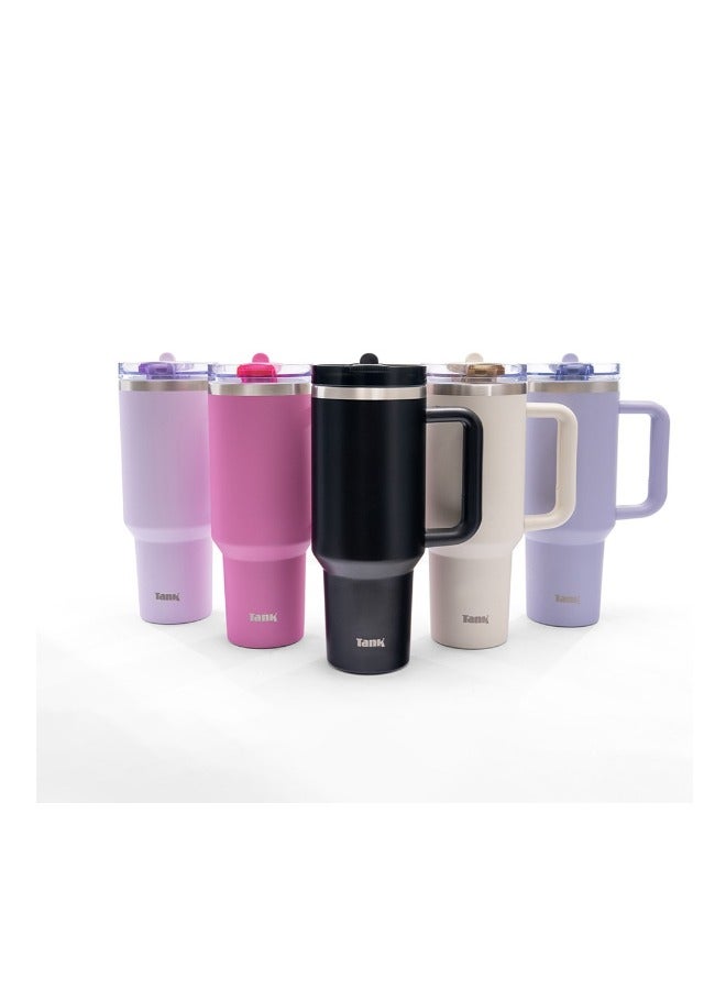 تانك خزان كونشر، 1200 مل، أسود، زجاجة من الفولاذ المقاوم للصدأ، معزولة، مانعة للتسرب - Image 2