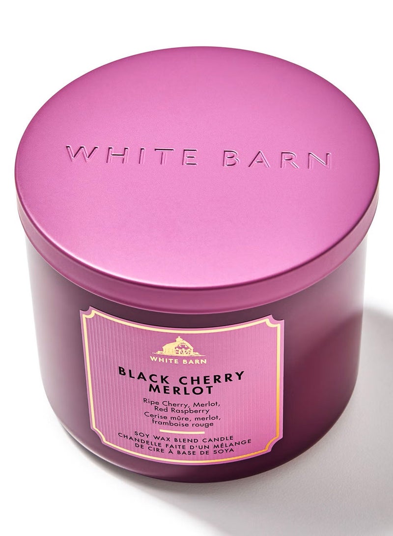 Bath & Body Works Black cherry merlot 3-wick Candle - Image 2
