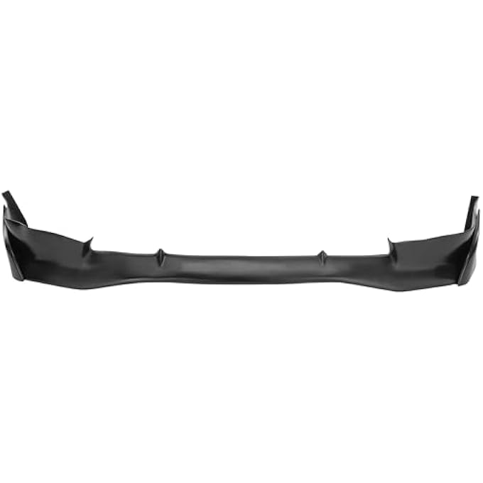 GT-Speed Compatible with/Replacement for Front Bumper Lip, MU Si Style PU Front Lip Spoiler Black, Fits 2006 2007 2008 Honda Civic 4-Door Sedan - Image 4