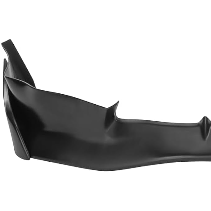 GT-Speed Compatible with/Replacement for Front Bumper Lip, MU Si Style PU Front Lip Spoiler Black, Fits 2006 2007 2008 Honda Civic 4-Door Sedan - Image 5