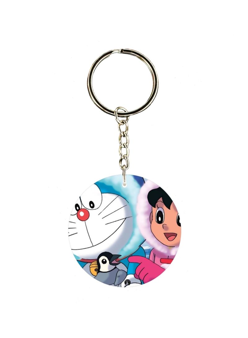 Doremon Printed Keychain