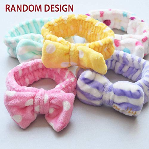 eS³kube Facial Make-Up Face Wash Velvet Strip Headband Yoga Sports Adjustable Elastic Hair Band For Girls & Women Beauty Tool 2 Pc (Multicolor) - Image 2