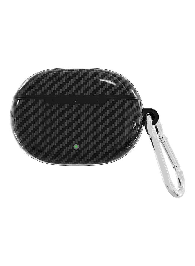 Beats Studio Buds Carbon Fiber Textured Bluetooth Earphone Case With Keychain Black - Image 1