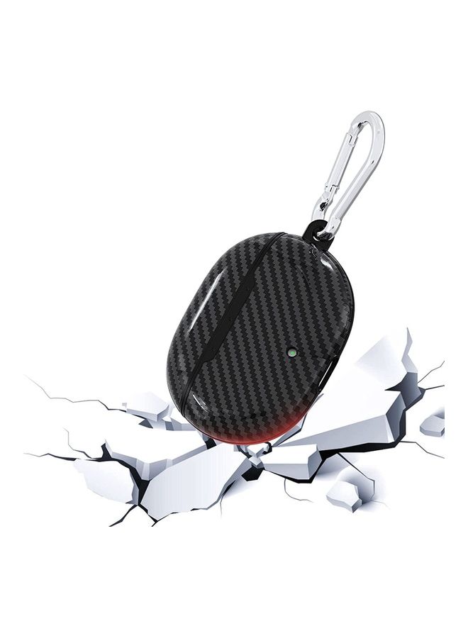 Beats Studio Buds Carbon Fiber Textured Bluetooth Earphone Case With Keychain Black - Image 4