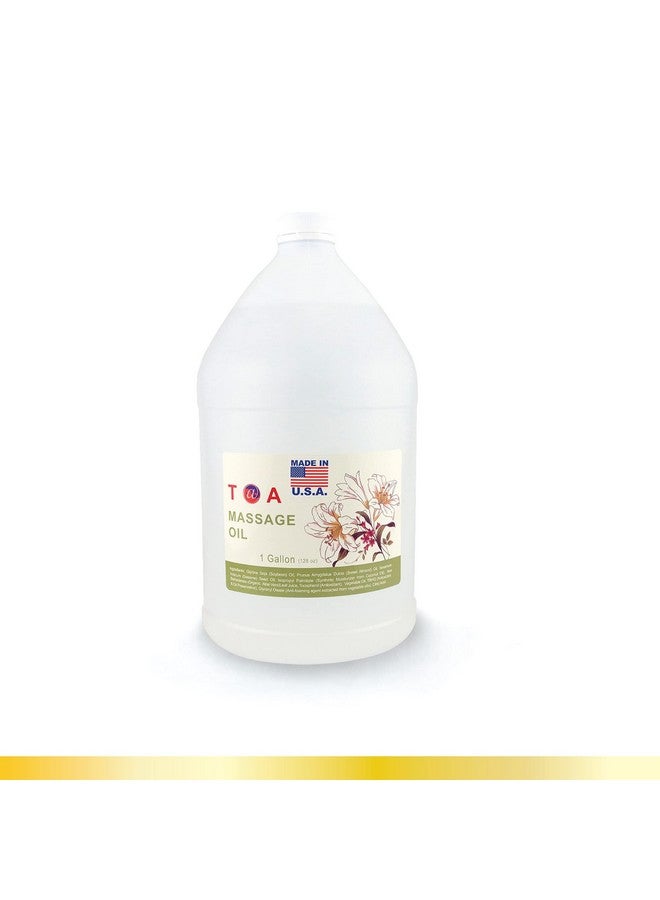 TOA Soothing Hydrating Natural Body Spa Massage Mineral Oil For Professional Massage Therapists Unscented Bottle 1 Gal - Image 1