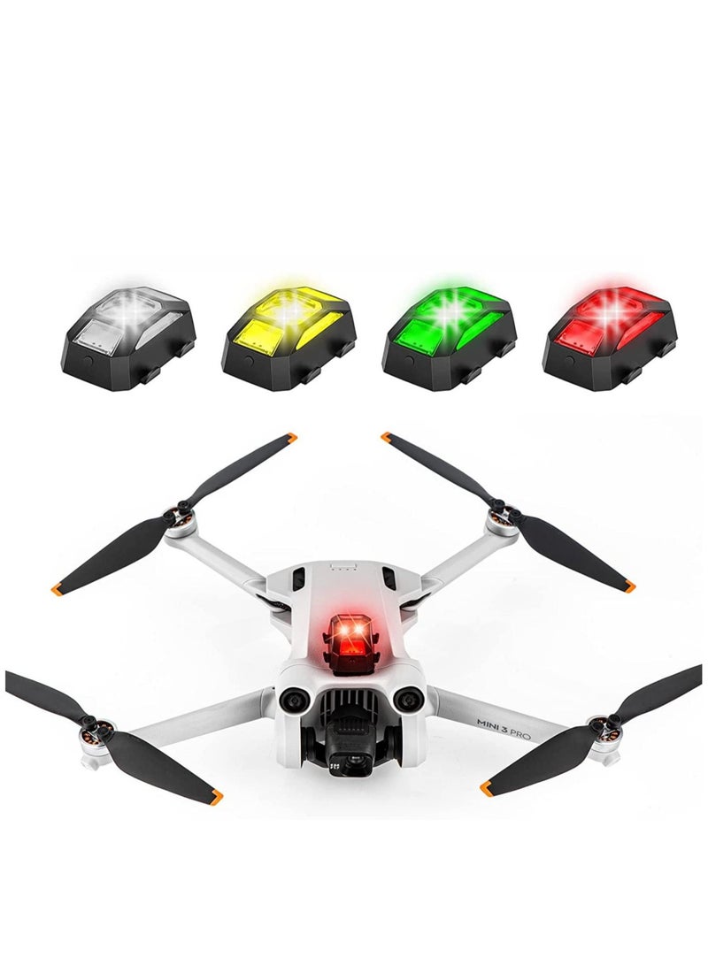 Drone Strobe Lights, FAA Anti-Collision Lighting Light Night Flight with 4 Colors for DJI Mini 3 Pro/Air 2S/Air 2/Mavic Mini/Mavic Pro/FPV/Holy Stone Quadcopters Accessories - Image 1