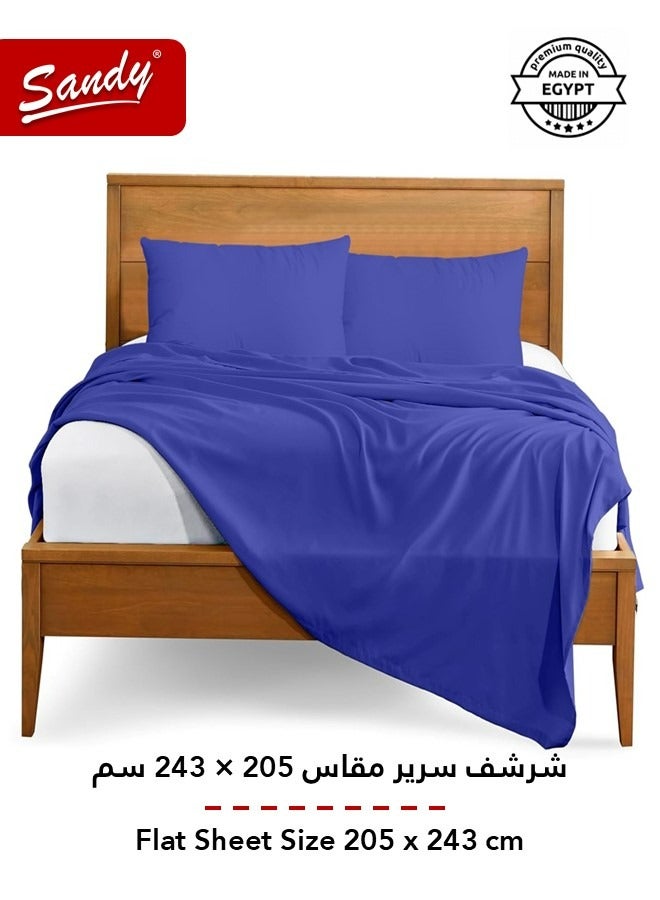 Sandy Premium Hotel Quality Flat Sheet and Pillow Cases, Bed Sheet 3 Pieces Set, Soft & Breathable and Cooling, Full Size 243 x 205 cm, Nile - Image 3