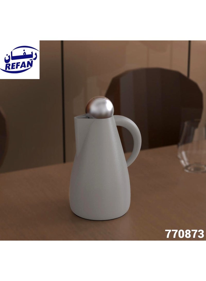 REFAN A thermos for Tea and Coffee from Refan, with an Elegant and Modern Design, 1 liter