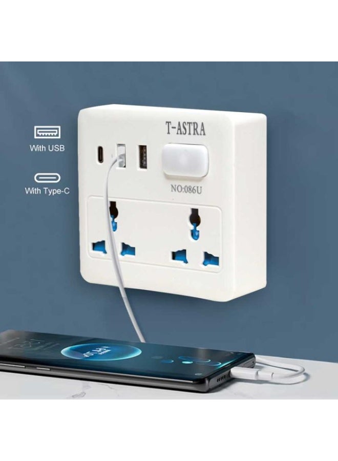 Earss Compact Mini Power Socket with Multi Plug Extension and 2 Fast USB + 1 Type-C Charging Ports – Portable Smart Power Hub for Home, Office & Travel - Image 5