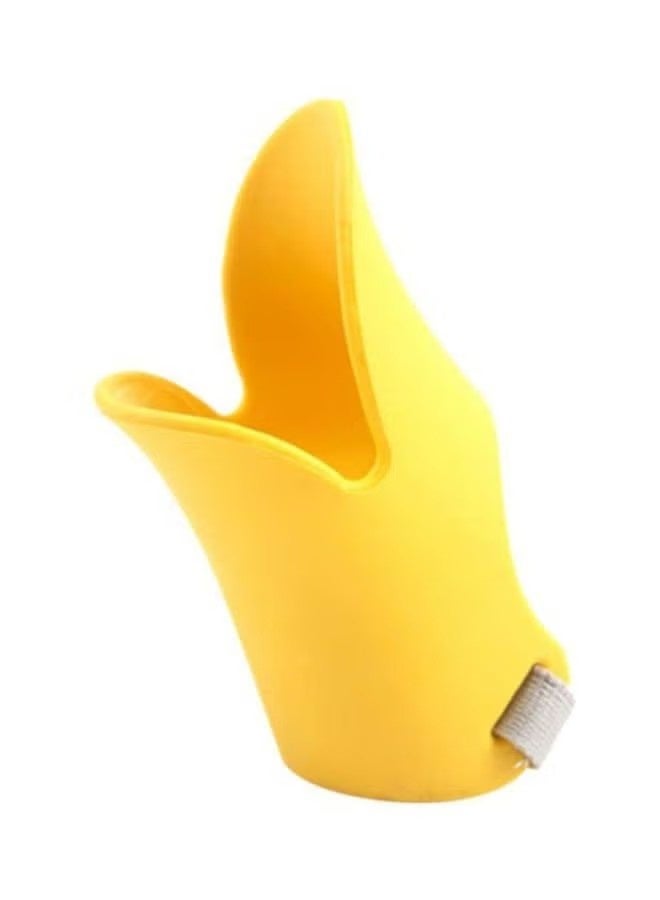 Uliova Dog Muzzle - Silicone Anti Bite Mouth Cover - Anti Bark Chew Training Mask For Small Dogs Yellow S - Image 1