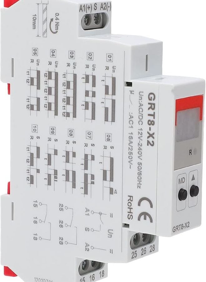 Digital Timer Relay Switch Adjustable 0 1 To 99 Days ABS Flame Retardant Housing - Image 2