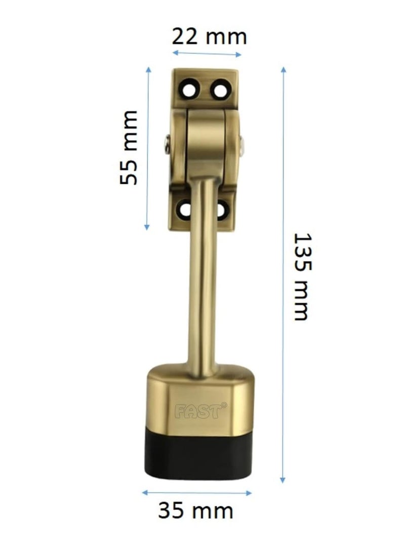 FAST FAST Brass Antique 5 Inch Fully Heavy Body Powerful Working Door StopperDSZ01 BA 1  - Image 2