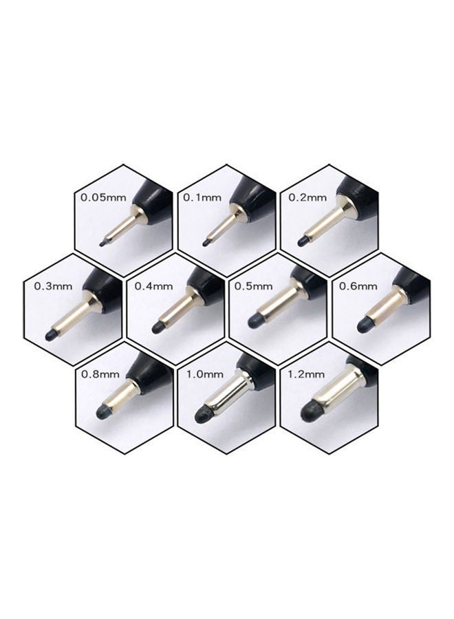 NIBEMINENT 10-Piece Fine Line Water Marker Drawing Pen Black - Image 5