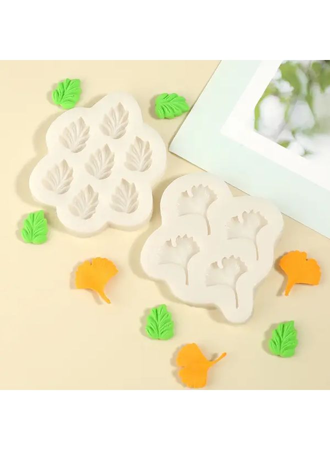 5Pcs Maple Leaf Cake Fondant Molds Y-288 For Baking Party - Image 2