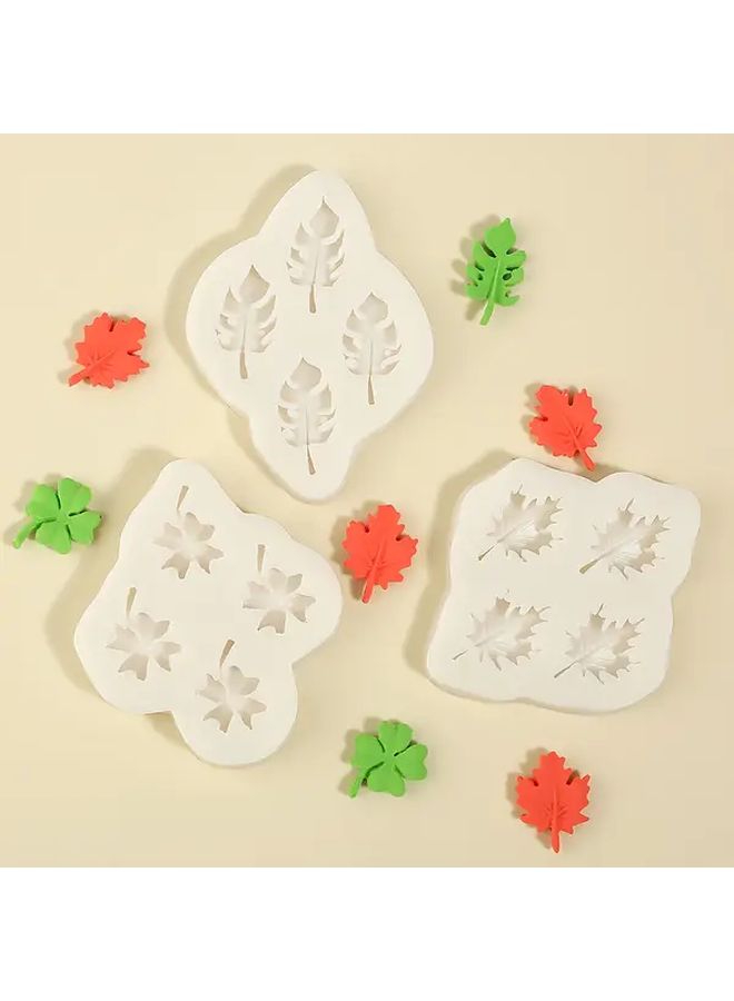 5Pcs Maple Leaf Cake Fondant Molds Y-288 For Baking Party - Image 4