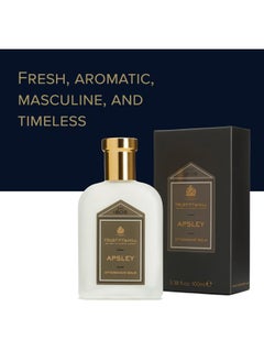 Truefitt & Hill Luxury Aftershave Balm - Apsley - Premium Soothing Moisturizer with Aloe Vera Extract - Ideal for Sensitive Skin, Razor Burn Relief, and a Silky Smooth Finish - 3.38 oz.  - Image 4
