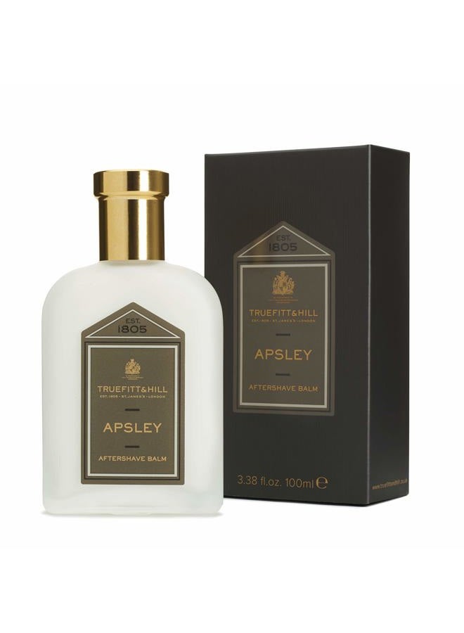 Truefitt & Hill Luxury Aftershave Balm - Apsley - Premium Soothing Moisturizer with Aloe Vera Extract - Ideal for Sensitive Skin, Razor Burn Relief, and a Silky Smooth Finish - 3.38 oz.  - Image 1