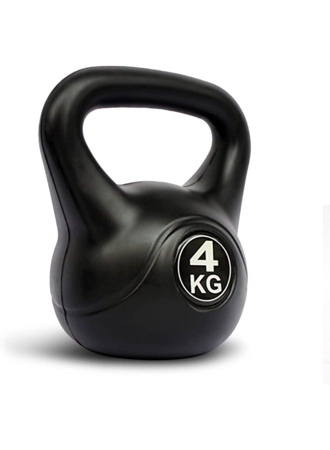 VIO 4 KG Kettlebell Fixed Weight Dumbbell With Neoprene Coating for Exercise Fitness Weight Strength Training Home Gym Outdoor Cardio Aerobics Pilates CrossFit Bodybuilding - Image 2