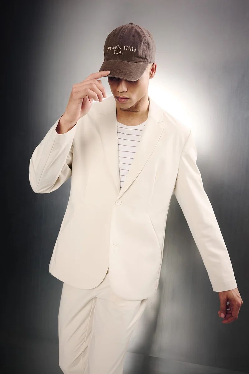 Defacto  Technical Fabric Flexible Blazer for Men | Best Price UAE