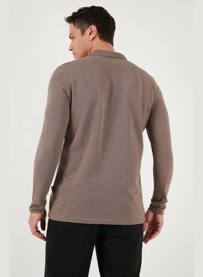 Buratti  Buratti Cotton Slim Fit Half Zipper Polo Neck Sweat Men's SWEAT 5903010 for Men | Best Price UAE