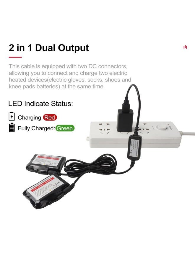 Smarkey 8.4v Heated Glove Charger for Insole Socks Jacket Battery Charging (Easy for Outdoor and Travelling) - Image 3